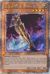 Evil HERO Adusted Gold - RA04-EN029 - (Quarter Century Secret Rare) - 1st Edition